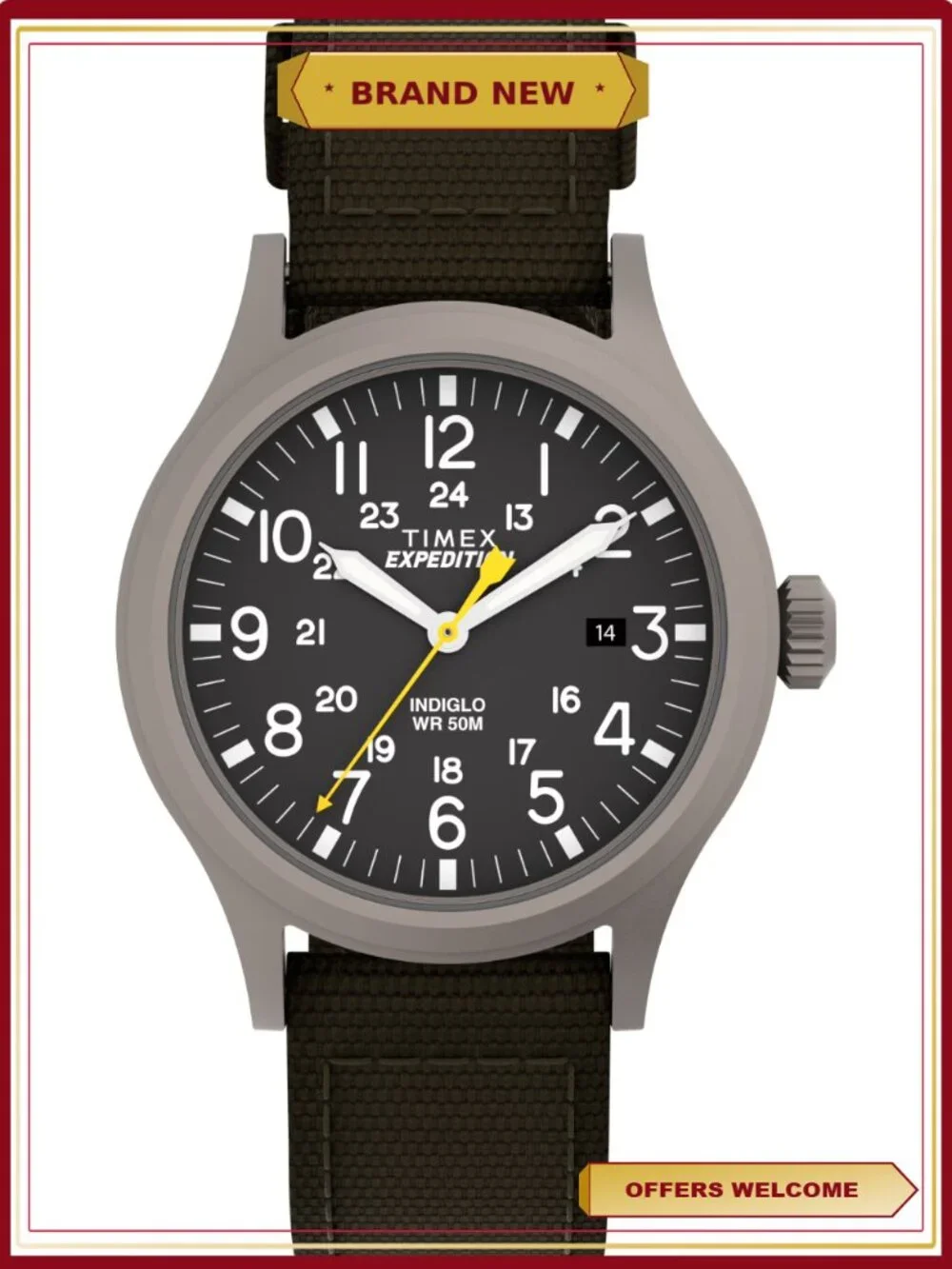 Timex Expedition Men's Tactical Field Watch Green Fabric Strap 40mm